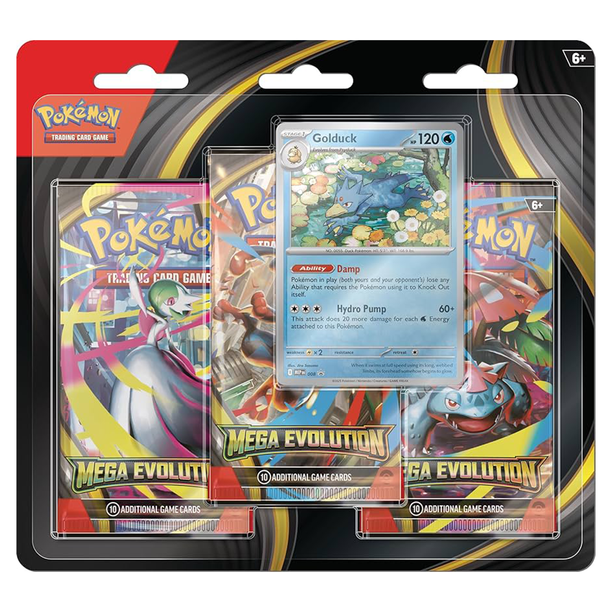 Mega Evolution 3 Pack Blister [Golduck]
