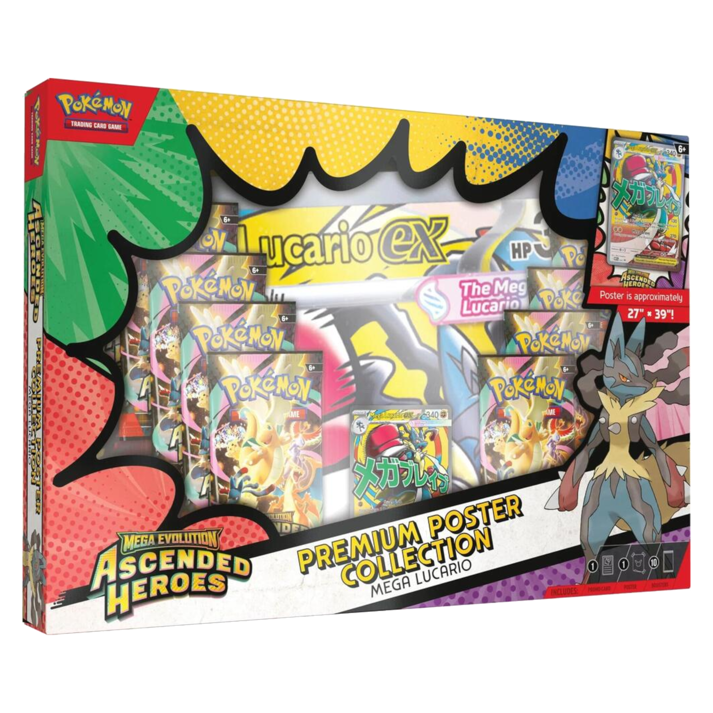 Ascended Heroes Premium Poster Collection Mega Lucario