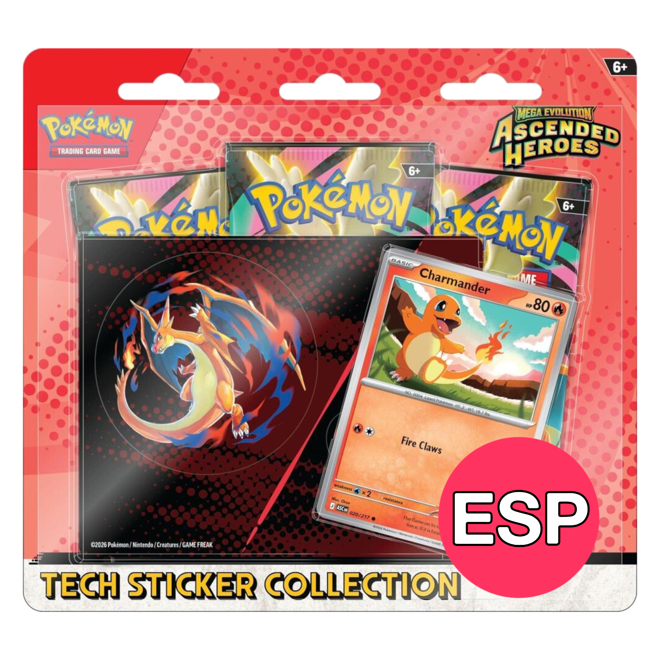 Ascended Heroes Tech Sticker Collection (Charmander) ESP