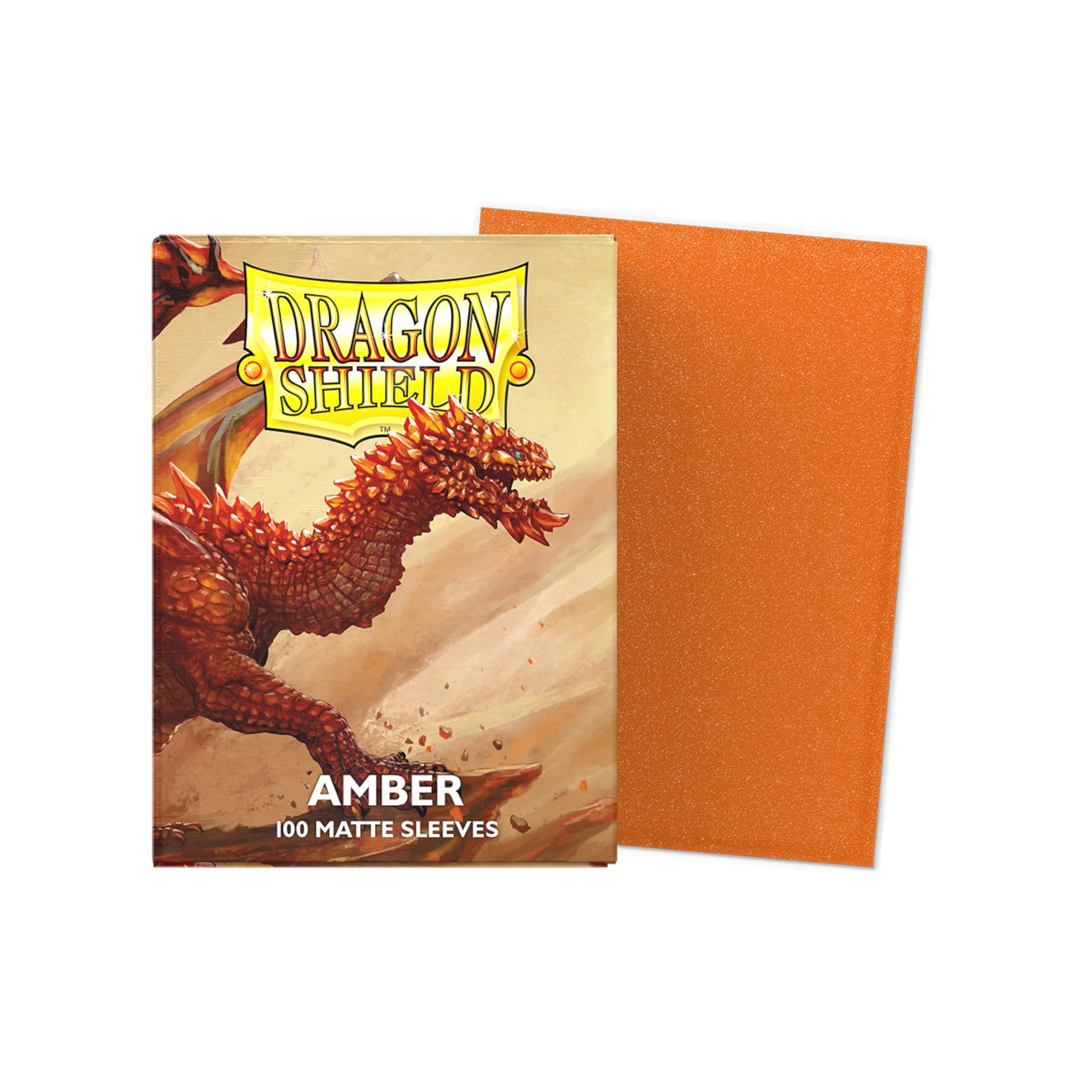 DRAGON SHIELD 100CT BOX MATTE AMBER
