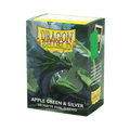 DRAGON SHIELD 100CT BOX DUAL MATTE GREEN APPLE & SILVER