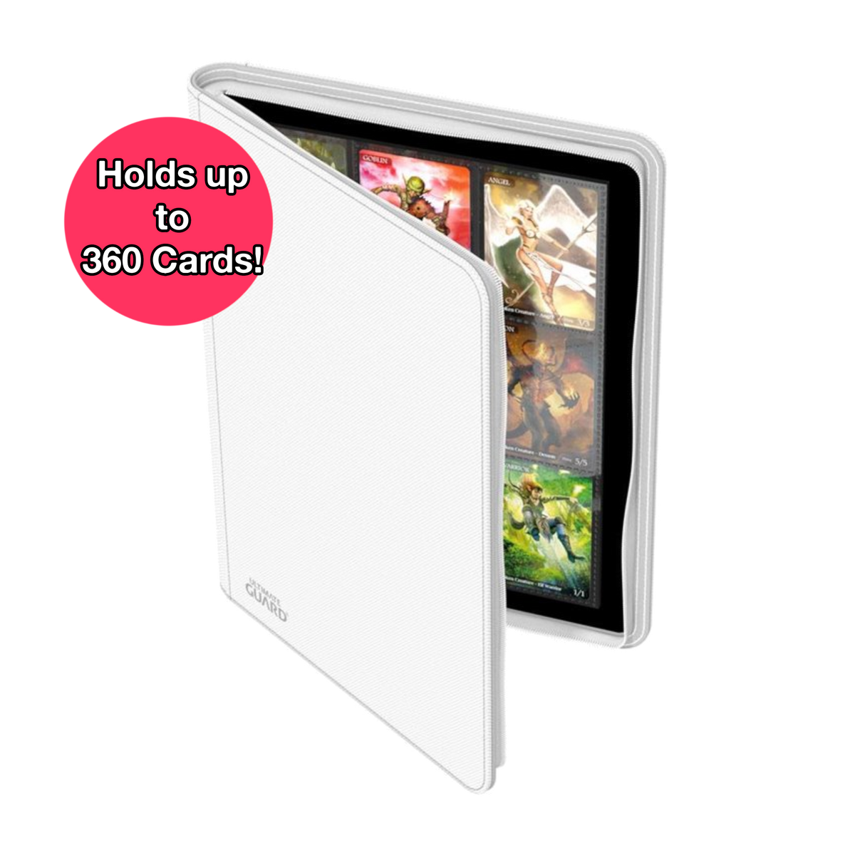 Ultimate Guard: Zipfolio 360 18-Pocket Xenoskin Color White