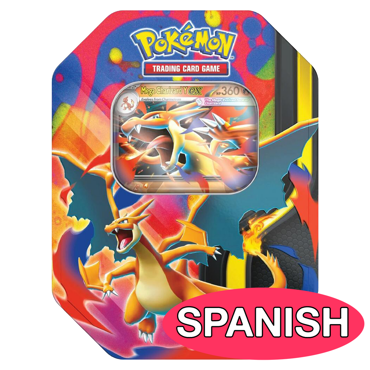 Mega Charizard Y Tin Spanish