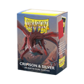 DRAGON SHIELD 100CT BOX DUAL MATTE CRIMSON & SILVER