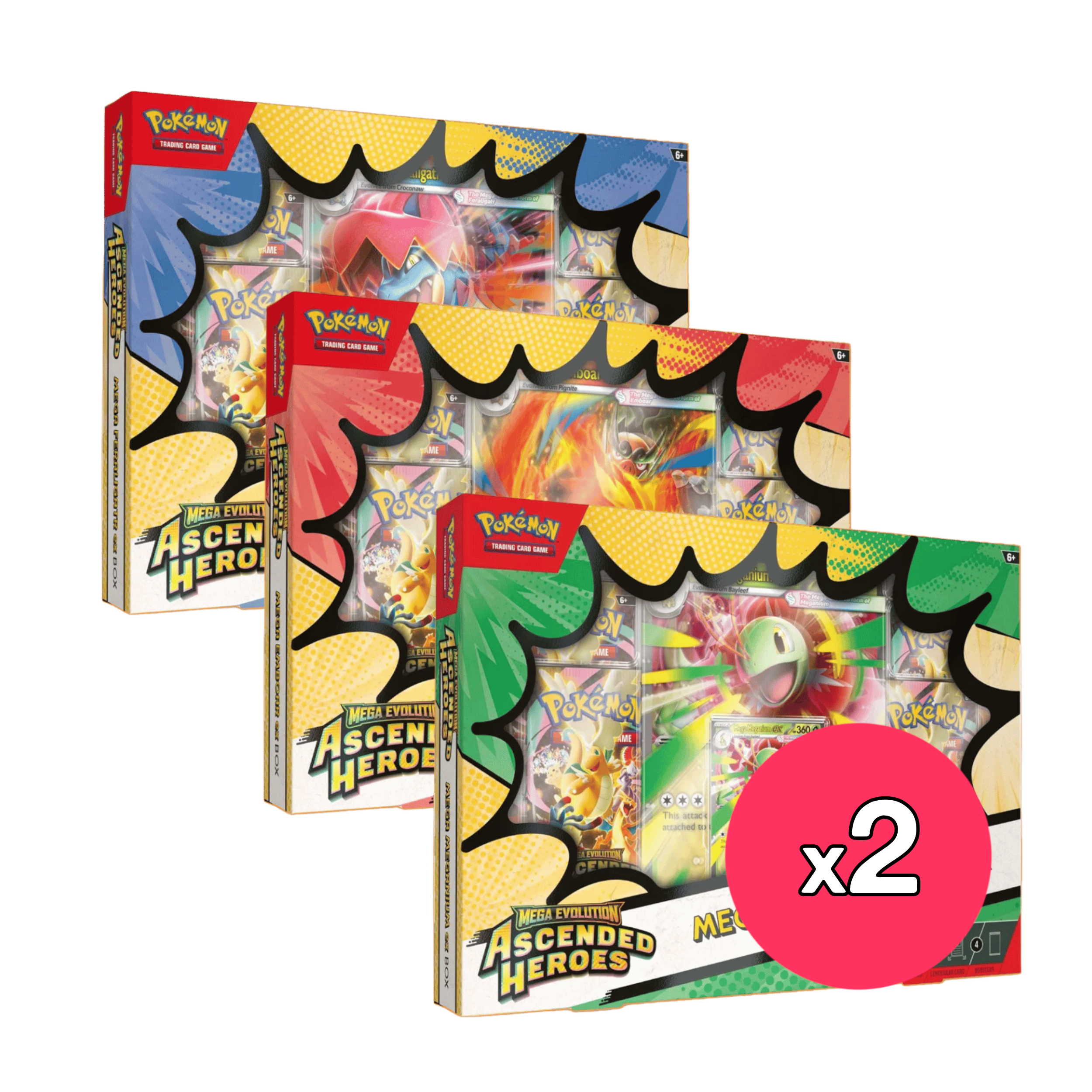 Ascended Heroes Mega ex Boxes Sealed Case