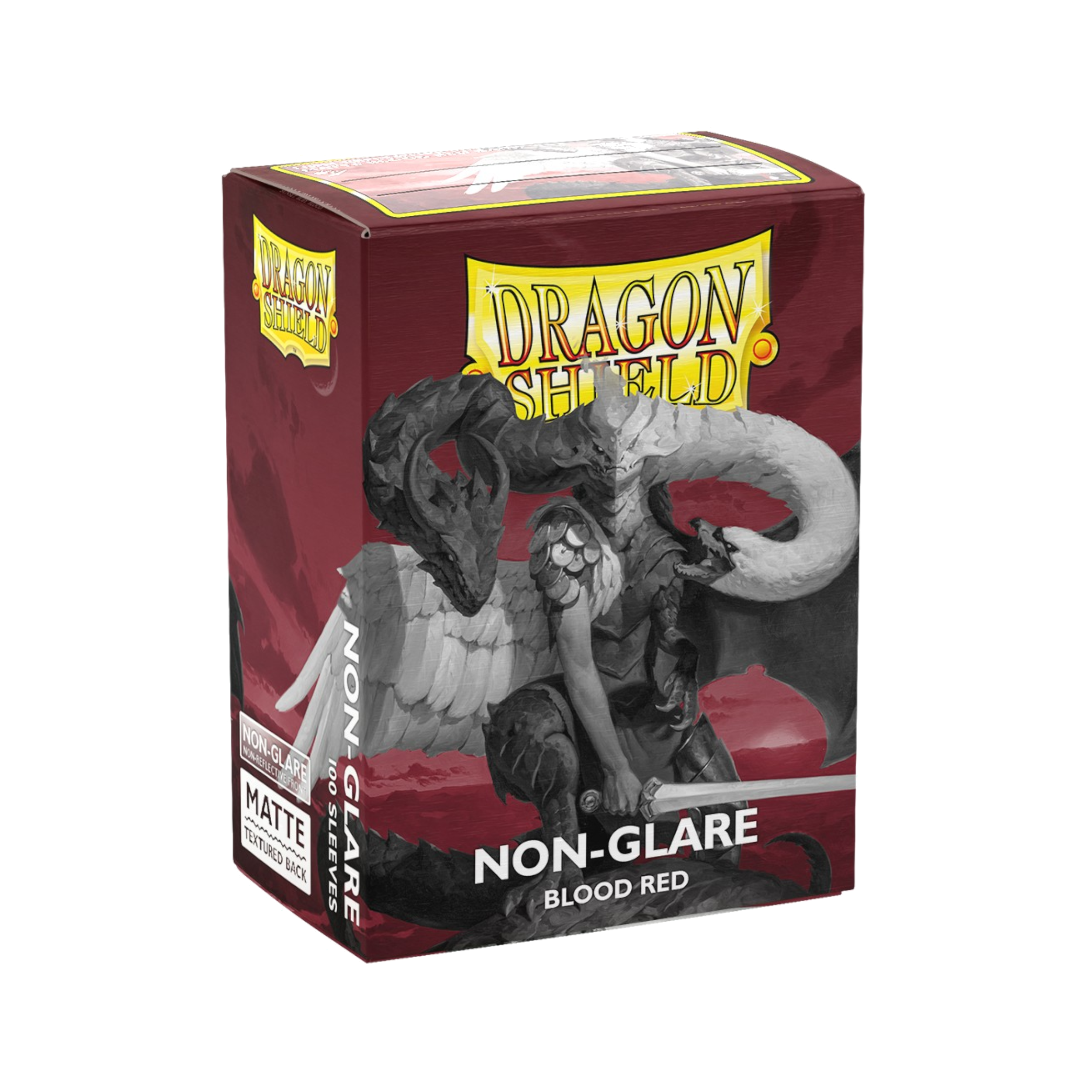 DRAGON SHIELD 100CT BOX MATTE NON-GLARE BLOOD RED
