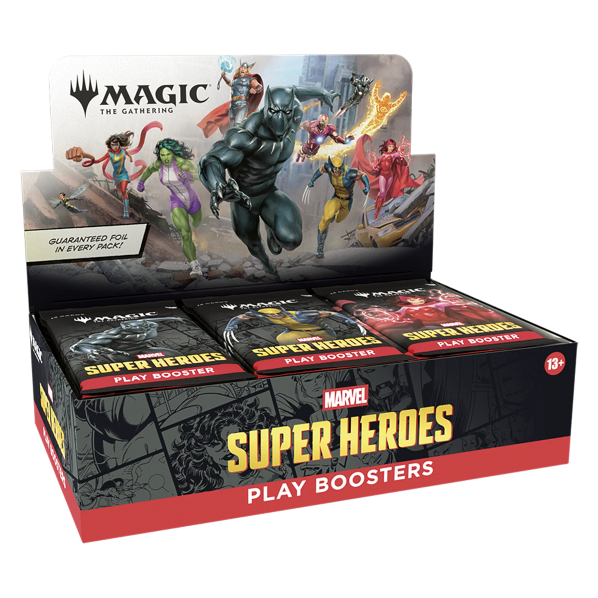 MTG Marvel Super Heroes Play Booster Display