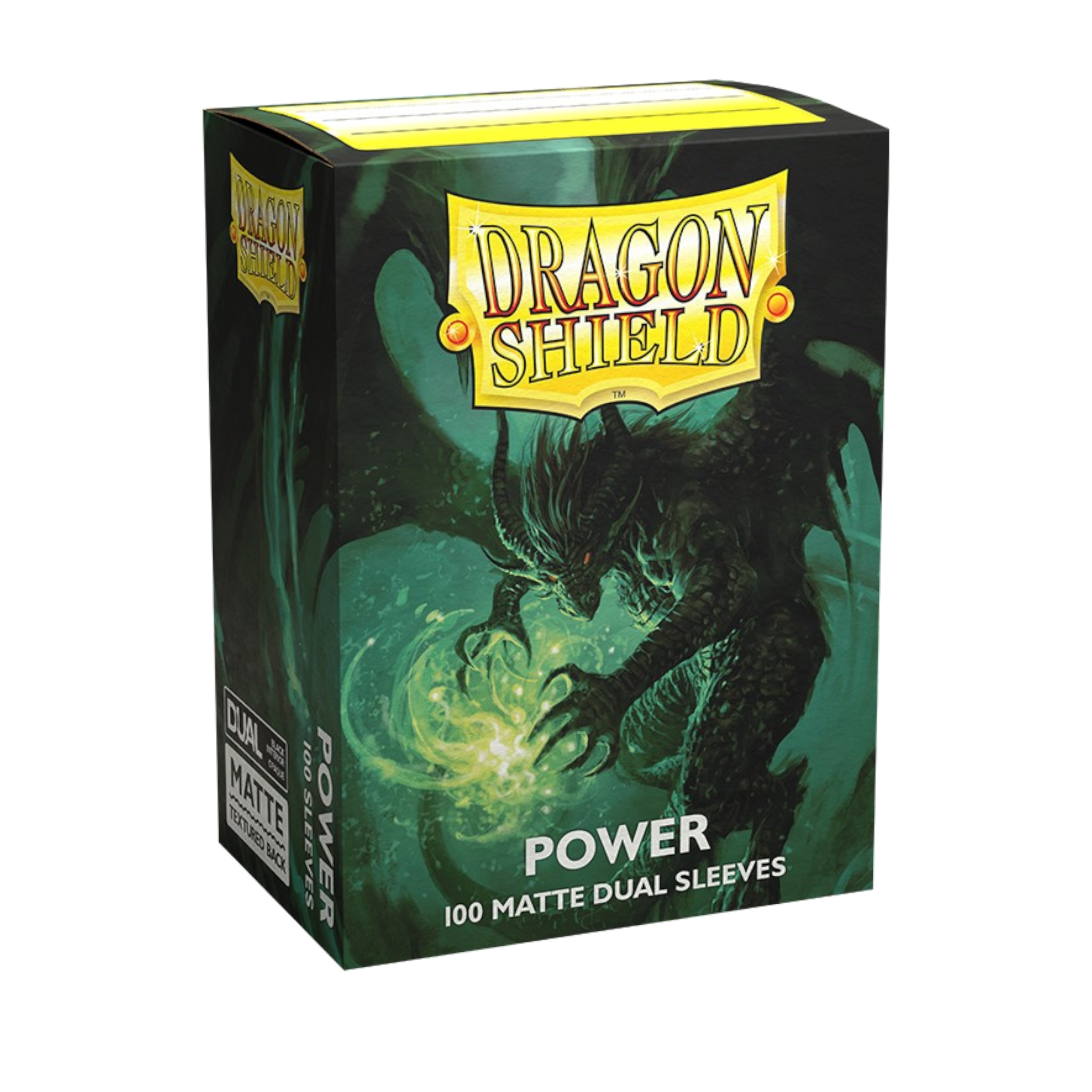DRAGON SHIELD 100CT BOX DUAL MATTE POWER GREEN
