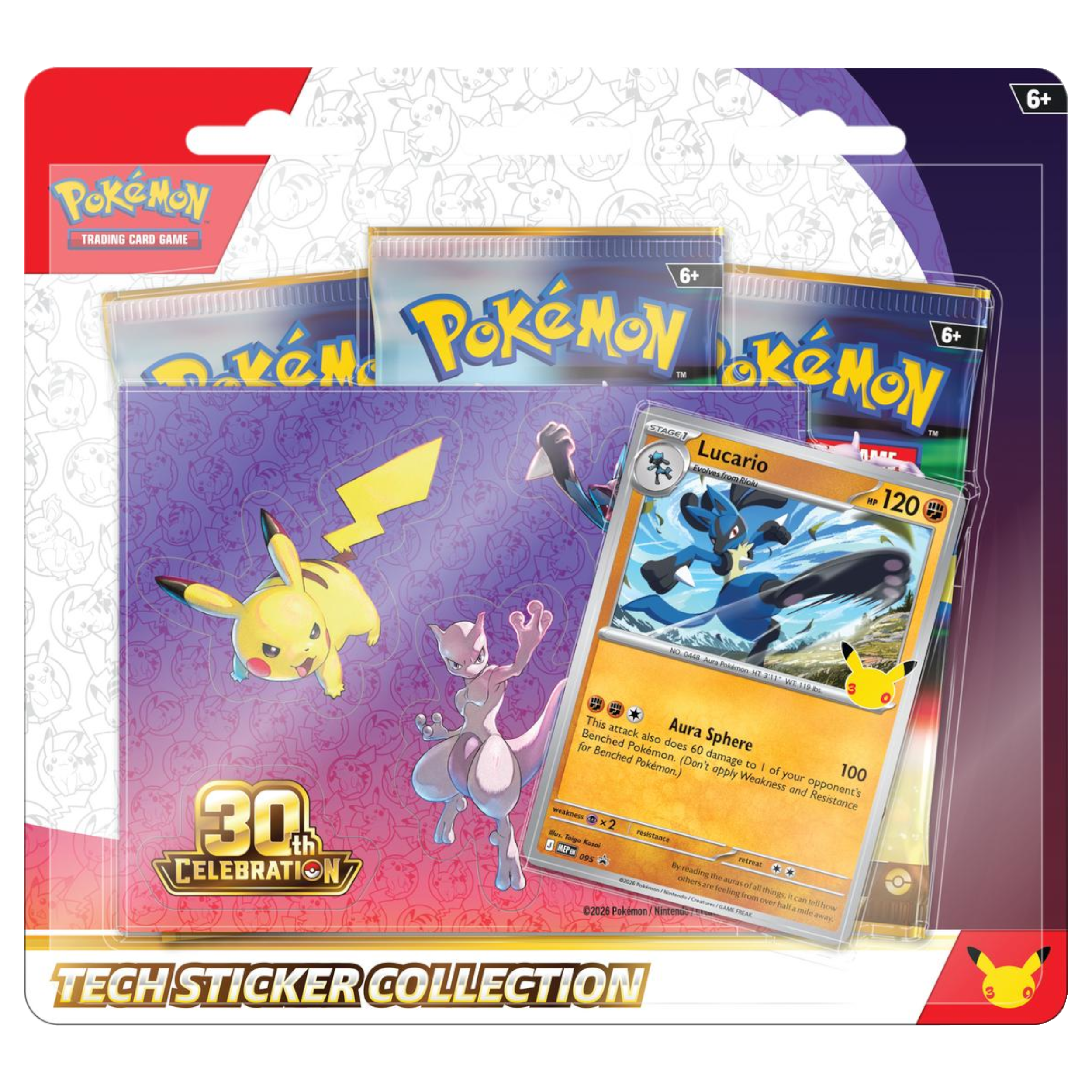 30th Celebration Tech Sticker Collection (Lucario) (PREORDER)