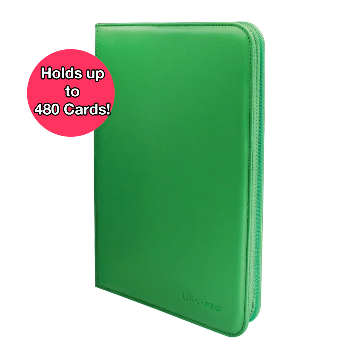 Ultra Pro Vivid 12-Pocket Zippered Color Green PRO-Binder